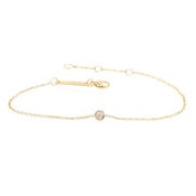 Zoe Chicco Single Floating Diamond Bracelet