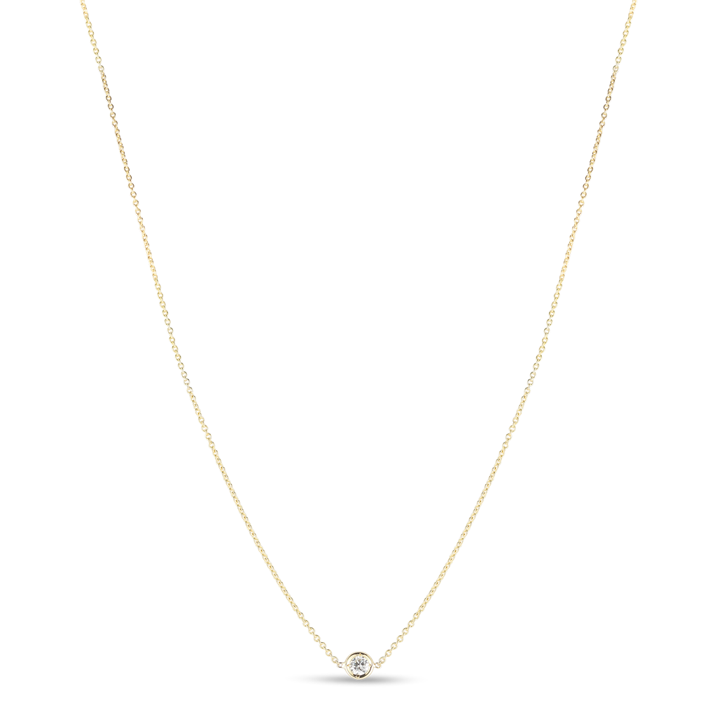 Roberto Coin Diamond By the Inch Single Station Necklace