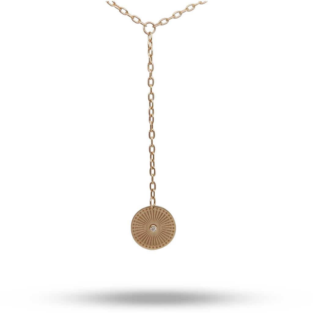 Zoe Chicco Sunbeam Medallion Necklace