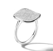 Ippolita Sterling Silver Diamond Stardust Large Flower Disc Ring