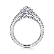 Gabriel & Co. Azucena - 14K White Gold Diamond Engagement Setting