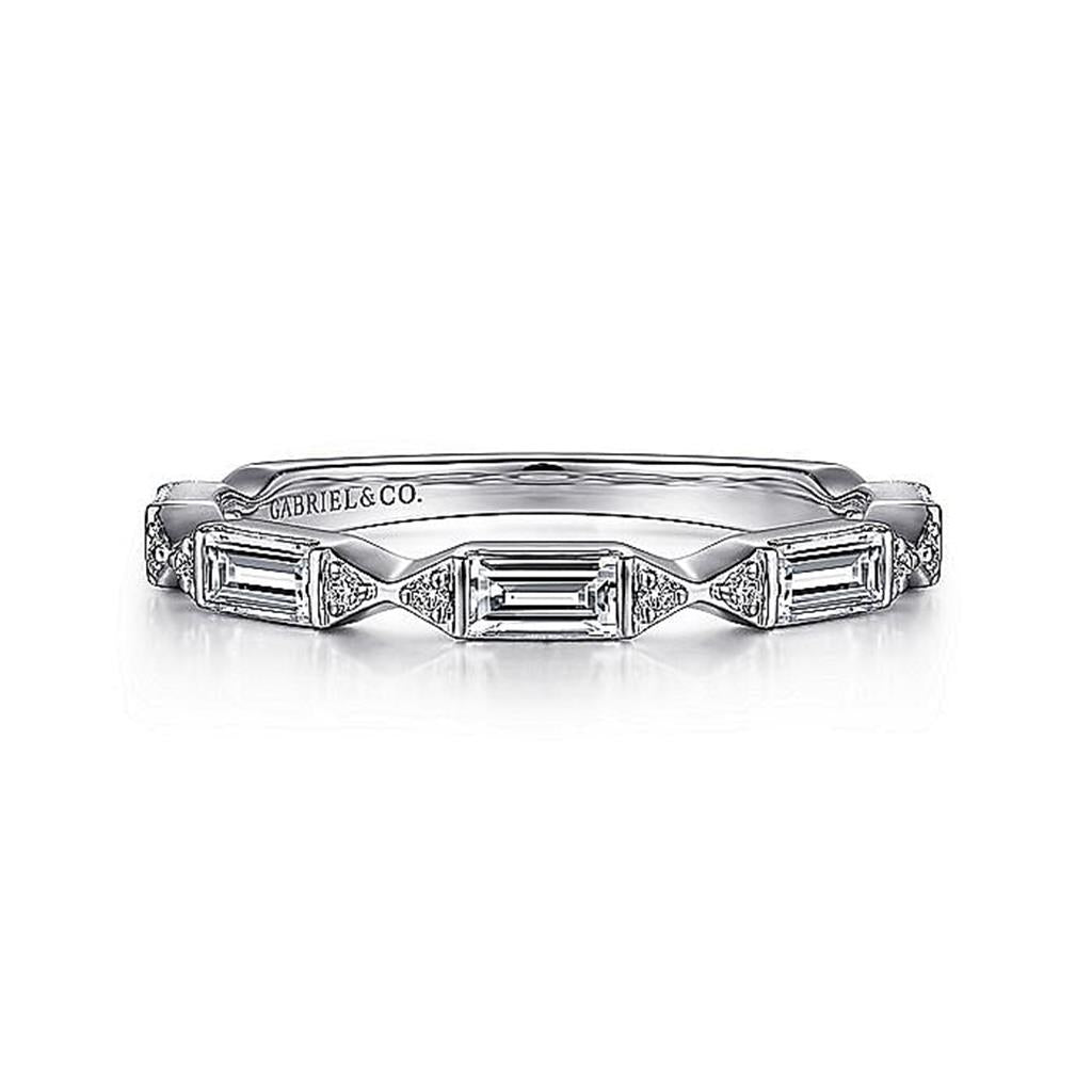 Gabriel & Co. 14K White Gold Channel Set Diamond Anniversary Band - 0.5 ct