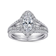 Gabriel & Co. Azucena - 14K White Gold Diamond Engagement Setting