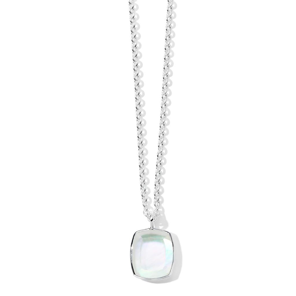 Ippolita Sterling Silver Mother-of-Pearl Rock Candy Cushion-Cut Pendant Necklace