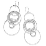 Ippolita Sterling Silver Classico Jumbo Hammered Jet Set Earrings