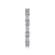 Gabriel & Co 14k White Gold Diamond Eternity Band - 1.10 cttw