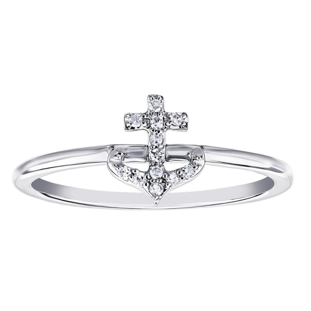 Small Diamond Anchor Ring