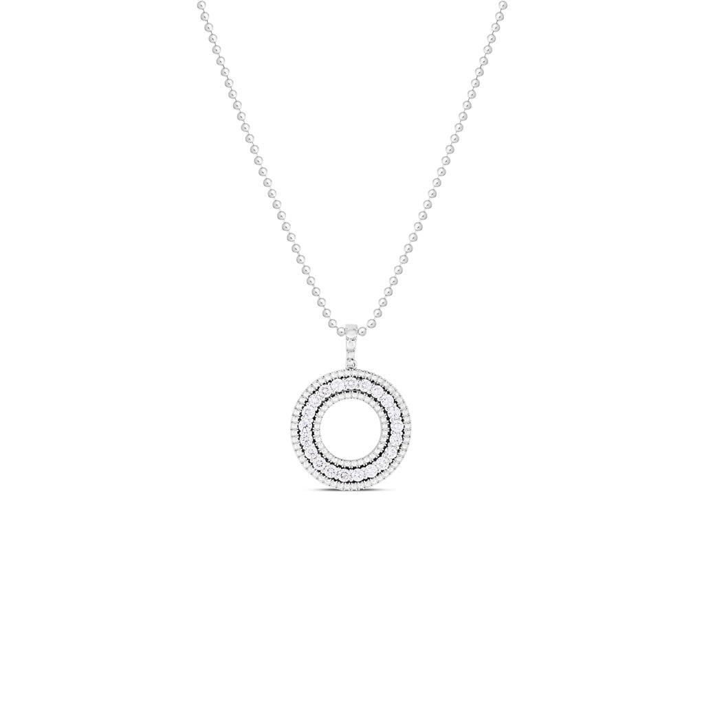 Roberto Coin Siena Circle Diamond Pendant