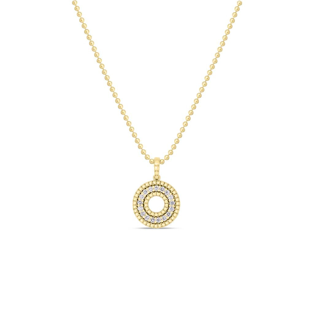 Roberto Coin Siena Circle Diamond Pendant