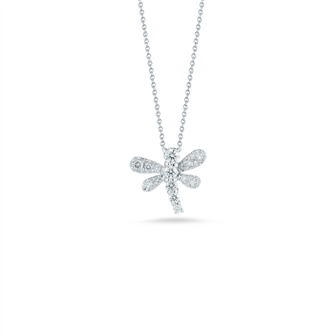 Roberto Coin Tiny Treasures Diamond Dragonfly Pendant