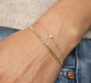 Zoe Chicco Single Floating Diamond Bracelet