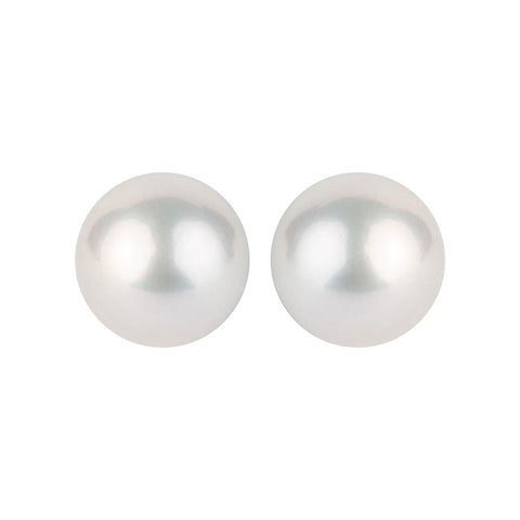 14k White Gold Pearl Earrings