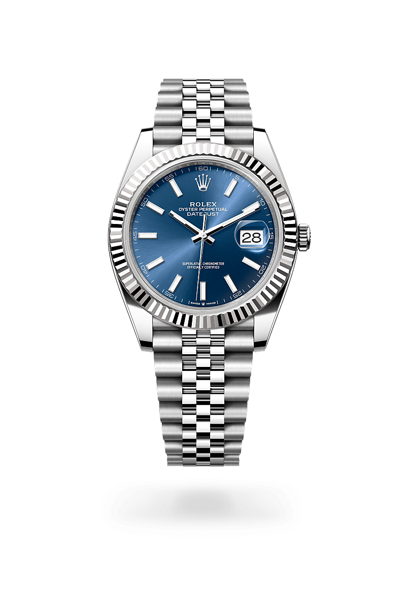 rolex Datejust in White Rolesor - combination of Oystersteel and white gold, M126334-0002 - Jewelers Trade Shop