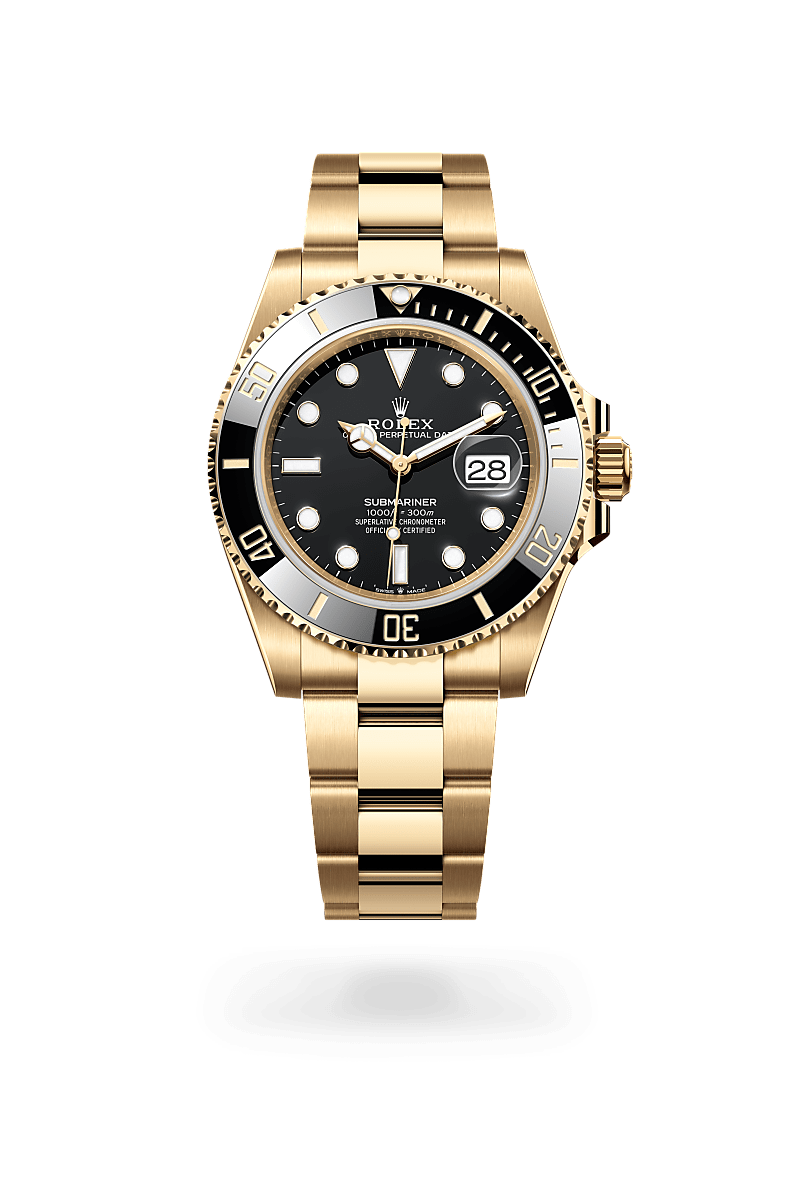 rolex Submariner in 18 kt yellow gold,  - Jewelers Trade Shop