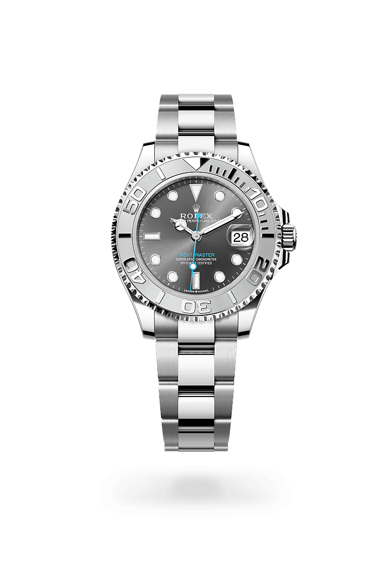 Rolex Yacht-Master 37 in Rolesium - combination of Oystersteel and platinum, M268622-0002 | Jewelers Trade Shop