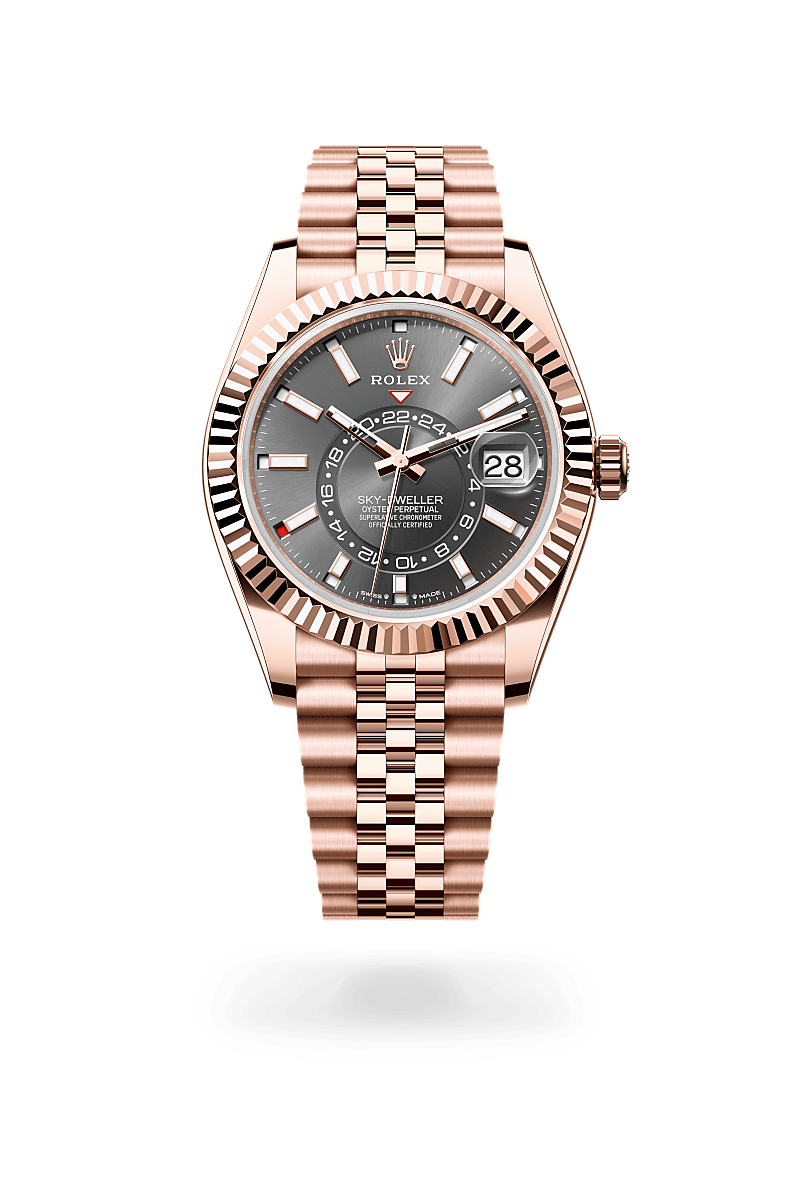 rolex Sky-Dweller in 18 kt Everose gold, M336935-0008 - Jewelers Trade Shop